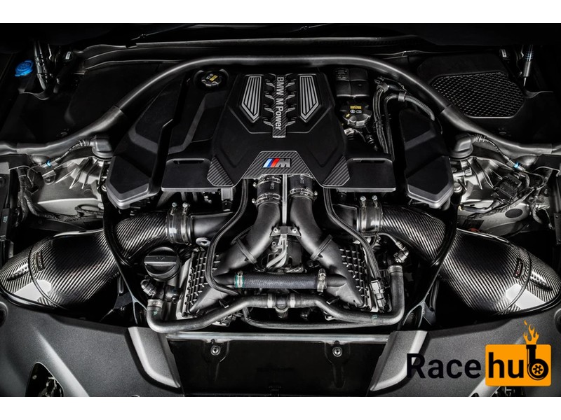 BMW F9X M5/M8 Black Carbon intake with shrouds [3]